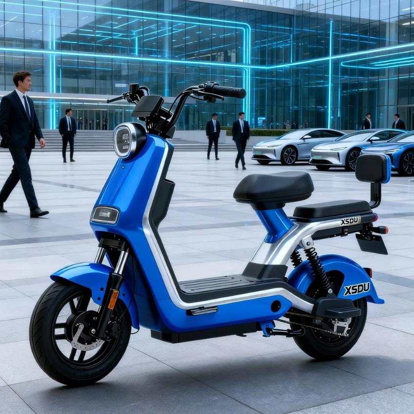 Electric Scooter With Pedals New Adult E Bike 