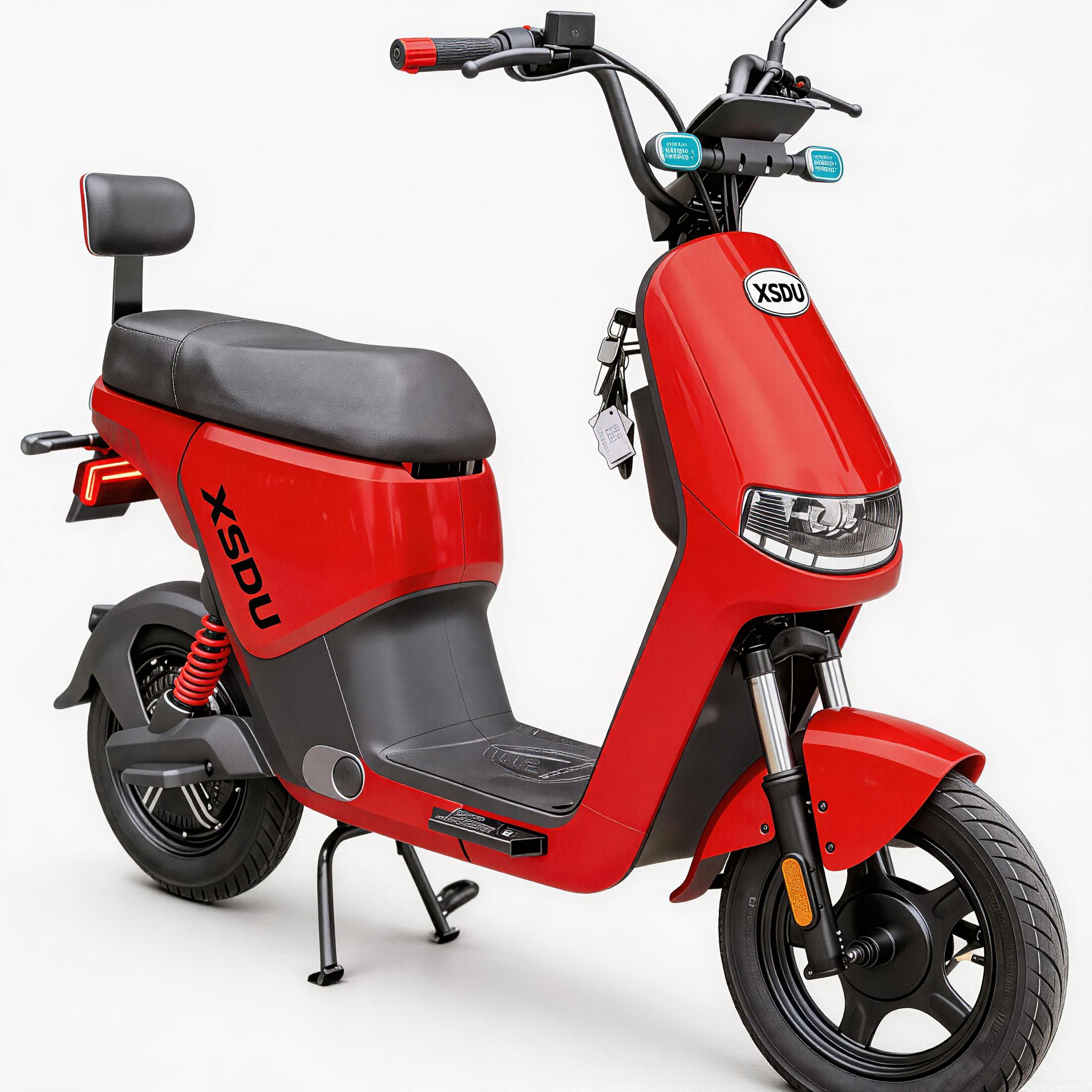 Popular 48V 500W Brushless Electric Bicycle Smart Motorcycle for Adults Newly Upgraded Double-large Seat Cushion 