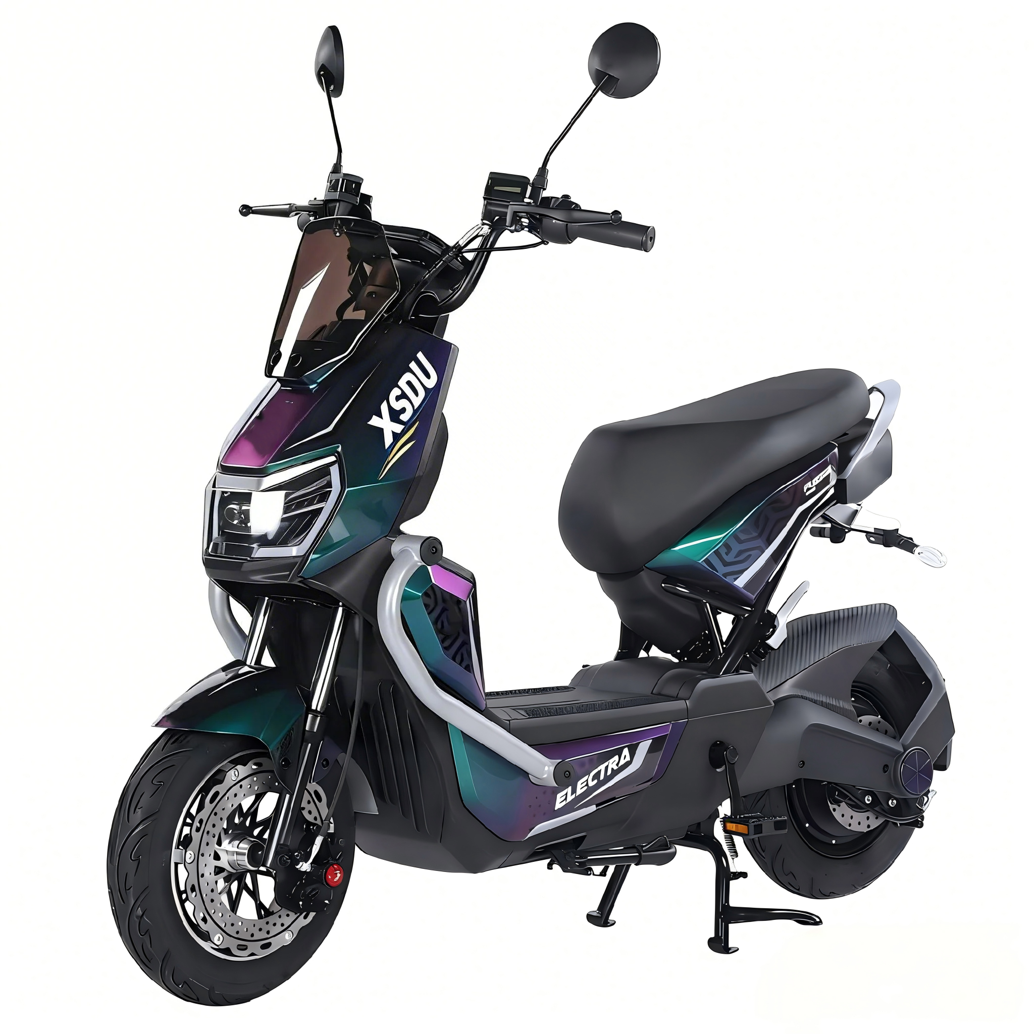 72V Electric Streetbike Motorcycle with Hidden Battery Aluminum Frame Brushless Motor 1000W 40-60km/h 