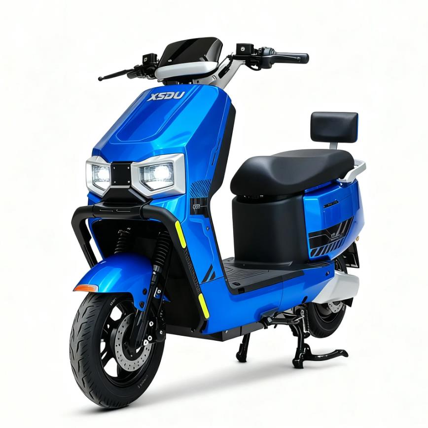 60V 2000W Adult Electric Motorcycle Lithium Battery LCD Display High-Speed Steel Frame 2 Seats 200kg Load Two-Wheel Scooter 