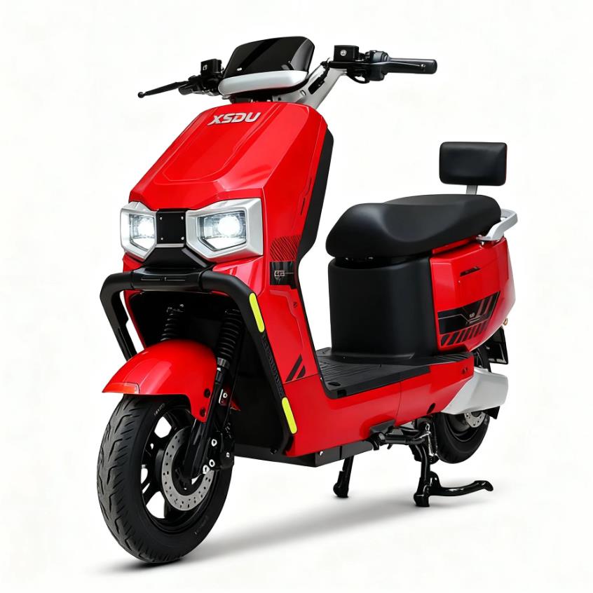 60V 2000W Adult Electric Motorcycle Lithium Battery LCD Display High-Speed Steel Frame 2 Seats 200kg Load Two-Wheel Scooter 