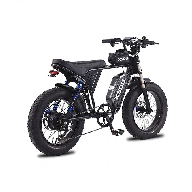 Ebike Rear Hub Motor 1500W 48V 20Ah Lithium Battery 6 Speed Gears Electronic Brushless Lightweight Comfortable Seat 60 km City 