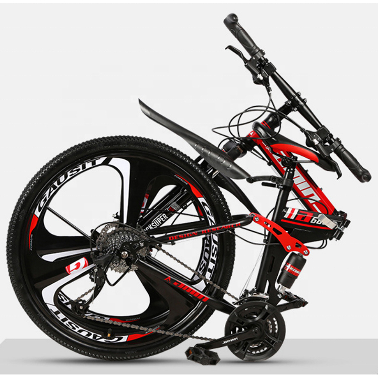Mountainbike Folding Mountain Bike /foldable 26 Inch Full Suspension Moutain Bike/high Quality Sepeda Gunung Lipat Mtb Supplier 