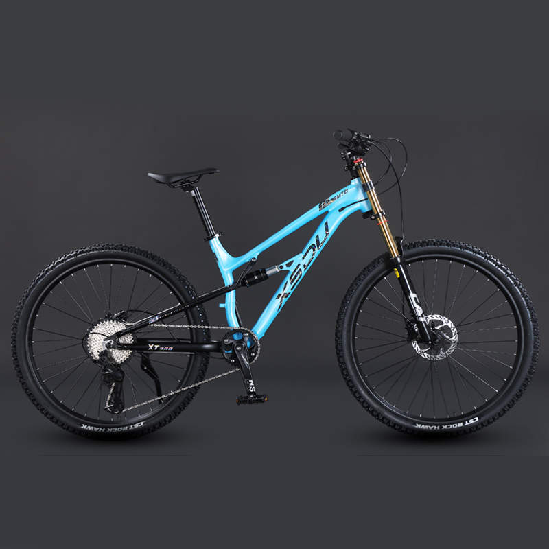 2024 New Newest 26 Full Suspension Aluminum Alloy Mountain Bike 15 kg Full Suspension Bike Mountain Bike Frame Bicycle
