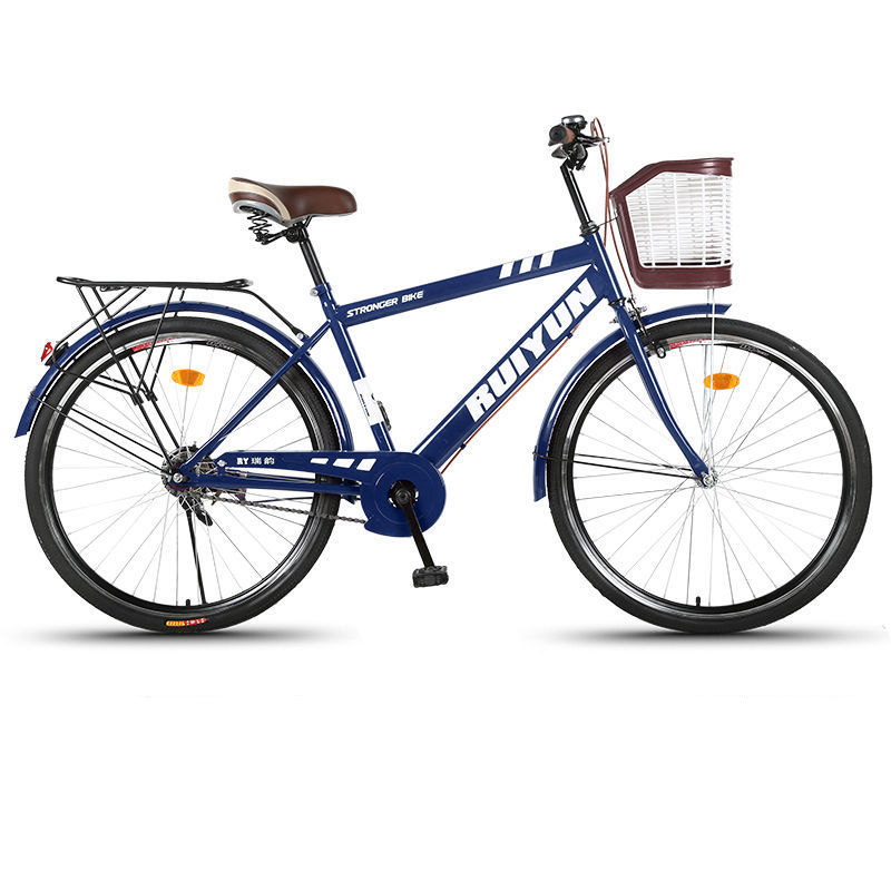 26 Inch 21 Speed Steel Frame City Bike for Men with Full Shockproof Frame and Aluminum Alloy Rim