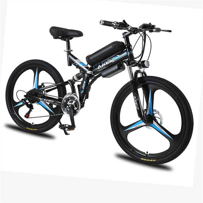 48V Ebike Electric Mountain Fat Bike Rear Hub Brushless Motor Integrated Battery Aluminum Alloy Wheel 26 Inch 500W