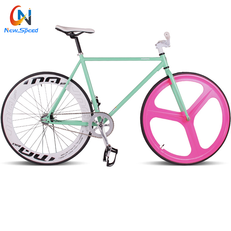 Chinese Factory OEM Fixed Gear Bicycle Steel Disc Brake Single Speed Road Bike for Men