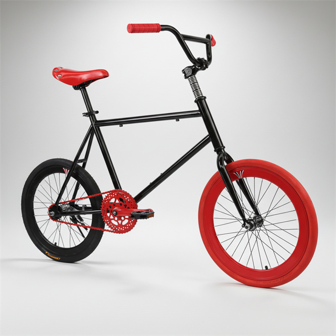 New Design Steel 20-Inch Fixed Gear Bike / Fixie Bicycle / Single Speed Dead Fly Bikes Aluminum Alloy Rim Disc Brake Street Use
