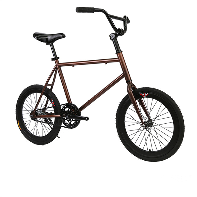 New Design Steel 20-Inch Fixed Gear Bike / Fixie Bicycle / Single Speed Dead Fly Bikes Aluminum Alloy Rim Disc Brake Street Use 