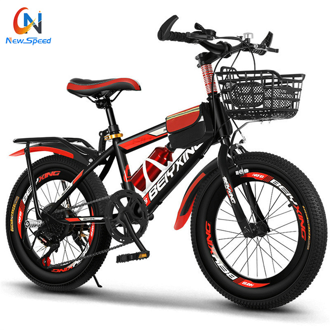 New 16-inch Light Blue Steel Children's Bicycle with Training Wheels and Alloy Rim for 5-8 Year Olds Outdoor Sports 