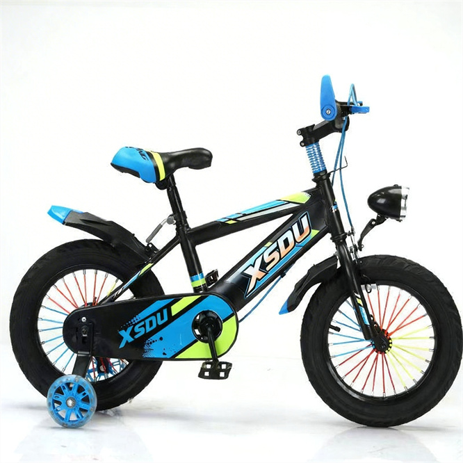 CE Approved Aluminum Alloy Frame Kids Bike Single Speed Training Wheels School Bag Mirror 3-12 Years 70kg Load Capacity