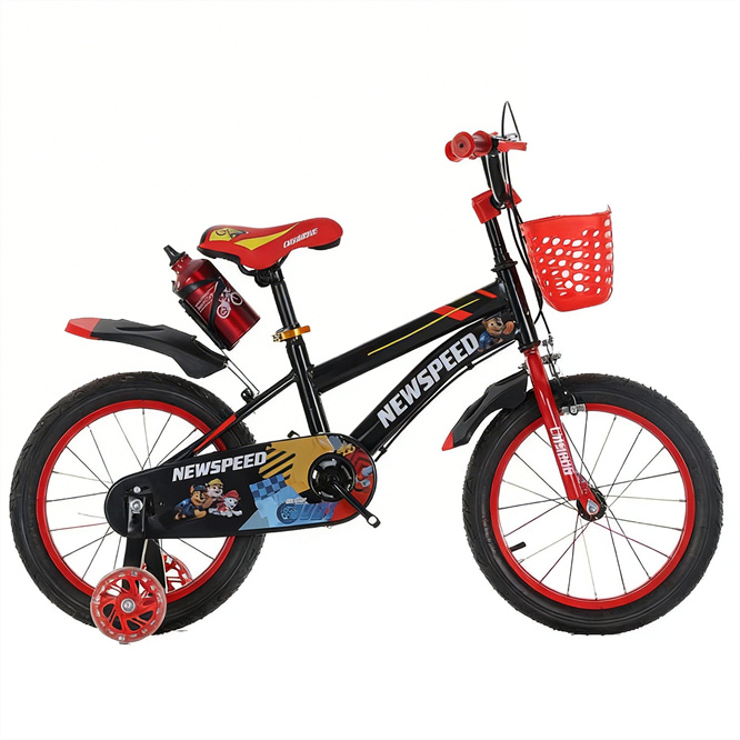 Sport 12-18 Inch Single Speed Steel Frame Purple Girls Children's Bicycle with Training Wheels for 4-8 Years Old