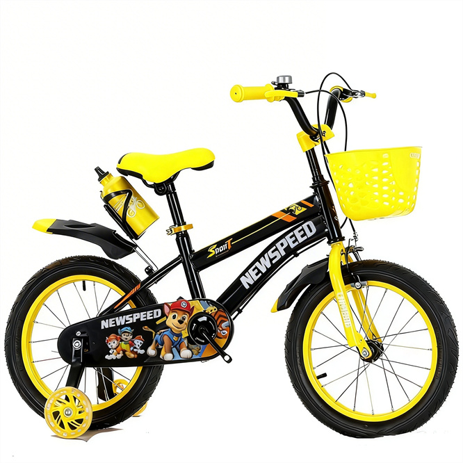 Sport 12-18 Inch Single Speed Steel Frame Purple Girls Children's Bicycle with Training Wheels for 4-8 Years Old 