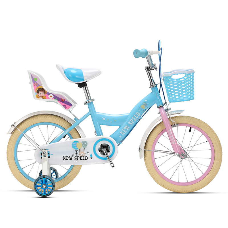 Beautiful Steel Single Speed Pink/Purple/Blue Tire Girls Children Bicycle Line Training Wheels Lightweight High Quality Sale